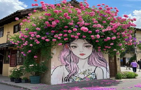 巴马怎么设计网红打卡墙绘