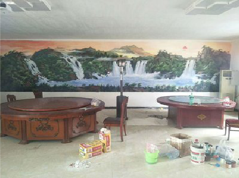 巴马墙绘-写实风景