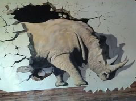 巴马在墙绘中，如何绘制3D效果？