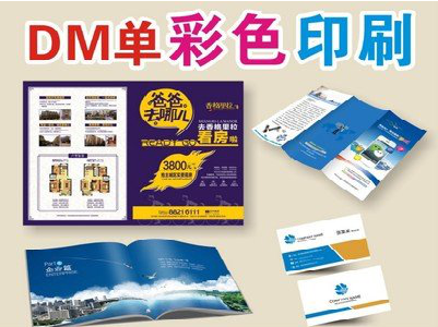 巴马单页印刷，色彩搭配简单。