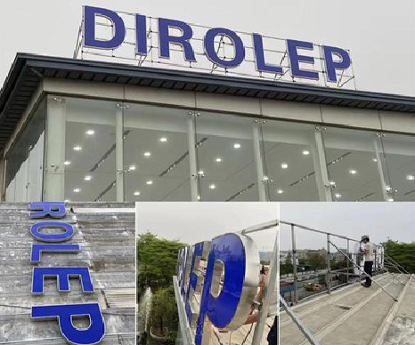 巴马楼顶发光字安装的注意事项。